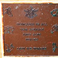 Emu Park Anzac Court War Animals Commemorative Plaque
