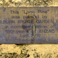 Goulburn Rocky Hill War Memorial Tower Lone Pine Dedication Plaque
