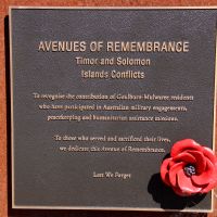Goulburn Timor and Solomon Islands Conflicts Commemorative Plaque