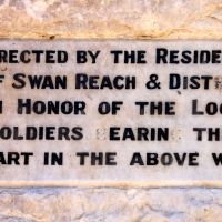 Swan Reach War Memorial Dedication Plaque