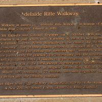 Adelaide Rifle Walkway Commemorative Plaque Located on Adelaide Pathway of Honour