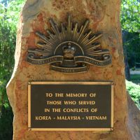 Stone with plaques